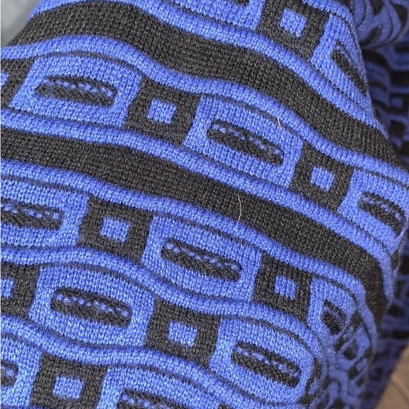 McGinn anthropology Geometric blue & black dress size small medium s/m - Picture 4 of 6